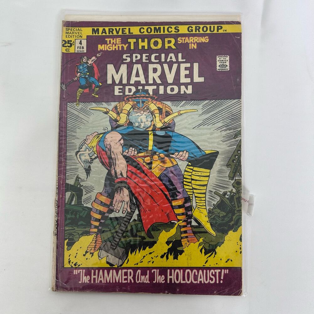 1972 Special Marvel Edition #4 ft. Thor Stan Lee Story & Jack Kirby Art 52 Pages